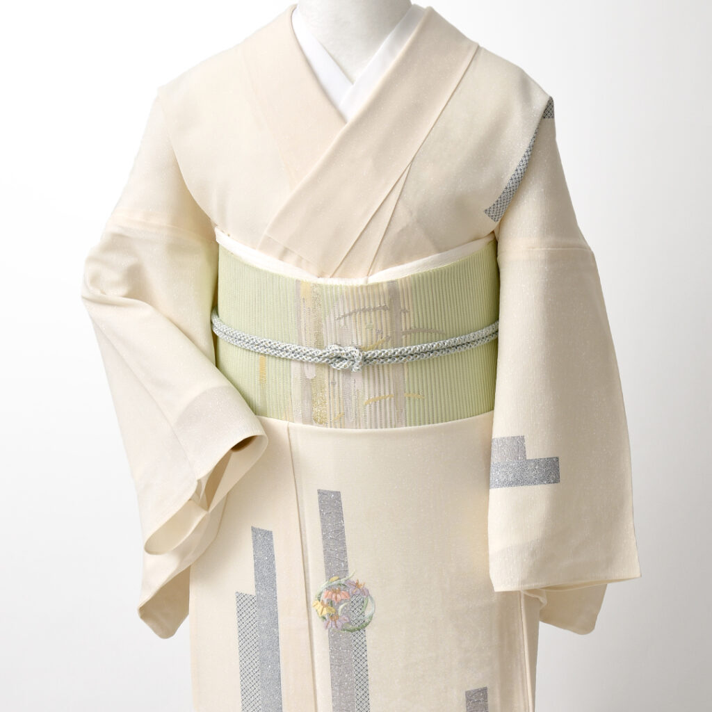 [名古屋帯](夏/単衣)西陣織 名門 都 謹製 絽綴れ 手櫛織 雲霞 八寸帯 正絹 日本製(商品番号:20673) 