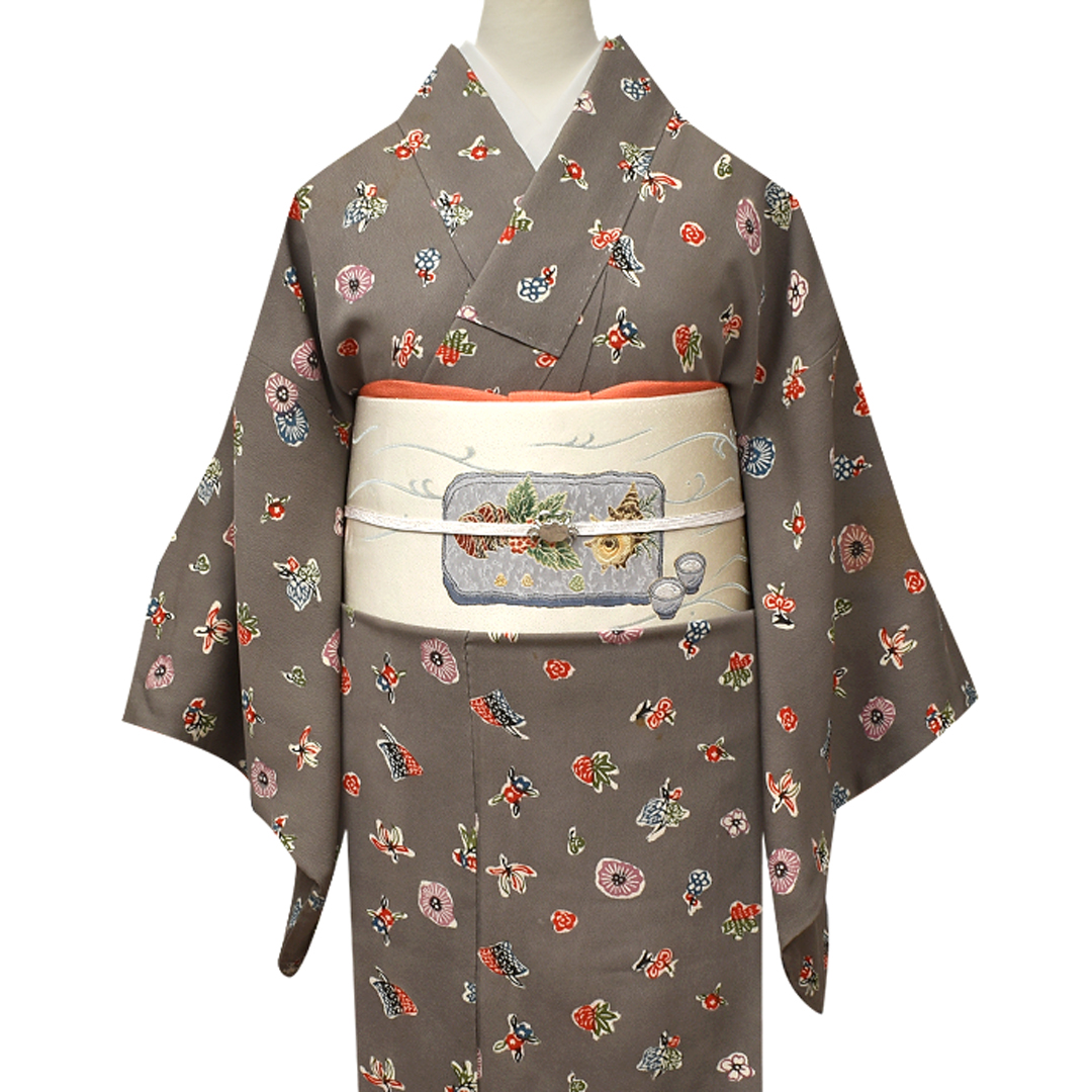 京の老舗 西陣 まいづる 謹製 “春の日本酒” 九寸 名古屋帯