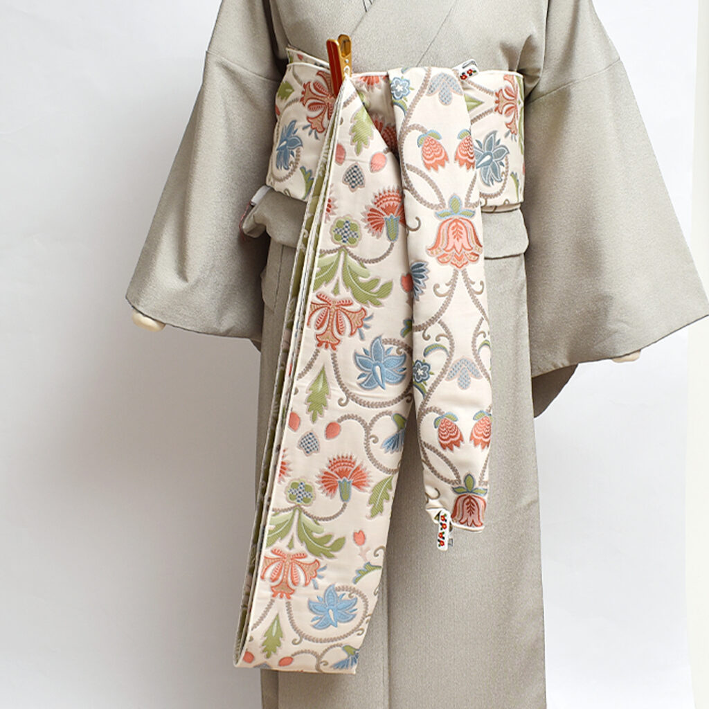 大人の兵児帯の結び方 川島織物 おびやオリジナル 大人兵児帯 浪人結び