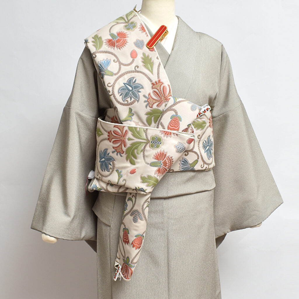 大人の兵児帯の結び方 川島織物 おびやオリジナル 大人兵児帯 浪人結び